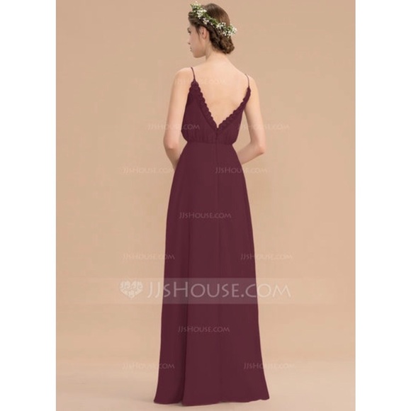 Boho Cabernet Bridesmaid Dress - JJ’s House - Picture 4 of 4